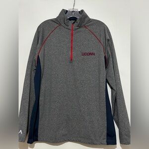 UConn Huskies Quarter Zip Pullover Antigua Mens Sz Large